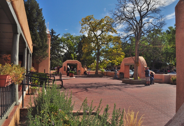 the church plaza